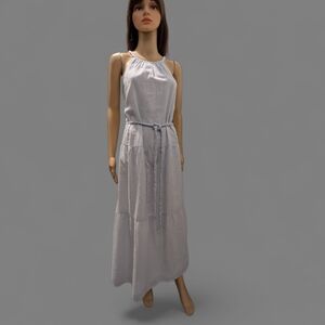 Japna long (midi/maxi) sundress, size medium, blue and white